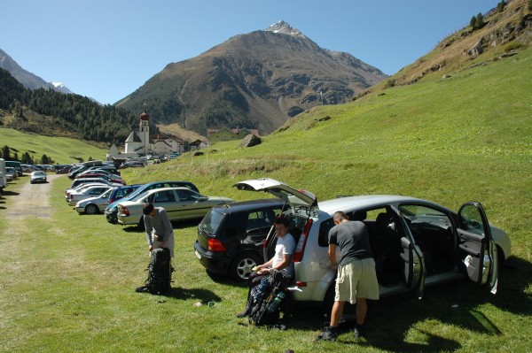 Na parkoviti ve Ventu (1896 m.n.m.)