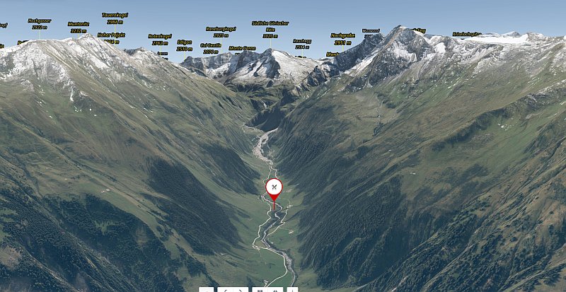 Náhled 3D mapy okolí Alpengasthaus Edelweiss