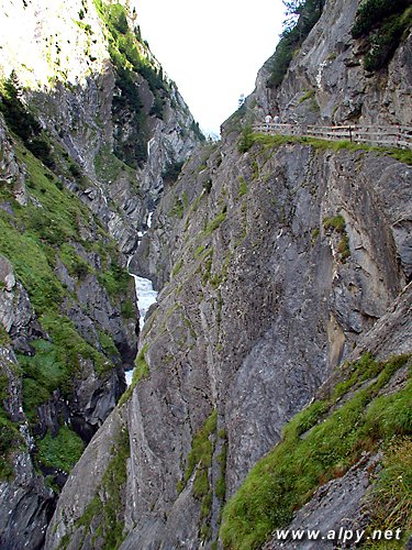 Soutska Daberklamm a potok Kalser Bach