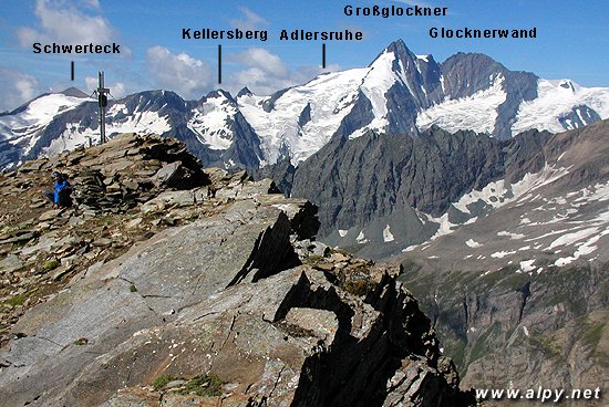 Schwerteck, Kellersberg, Adlersruhe, Groglockner, Glocknerwand